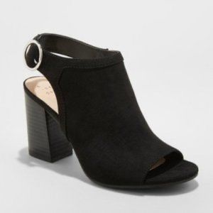 A New Day Open Toe Stacked Heel Bootie